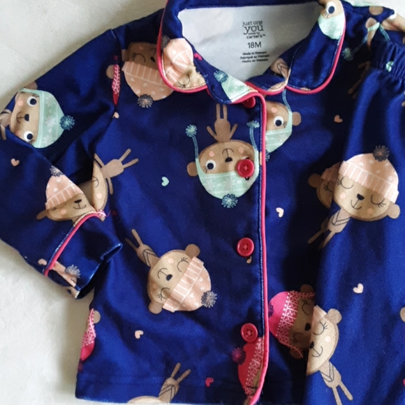 Carters Monkey Pajamas - Picture 3 of 7